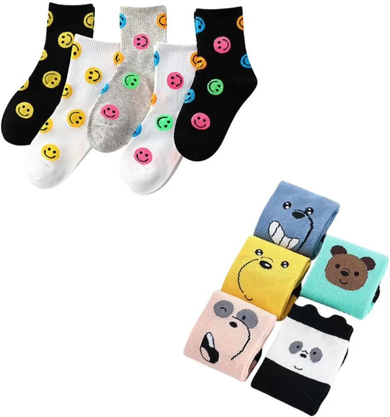ソックスセット Amazon | [ACSJYJK] 【10足】キッズ靴下 子供レインボーソックス